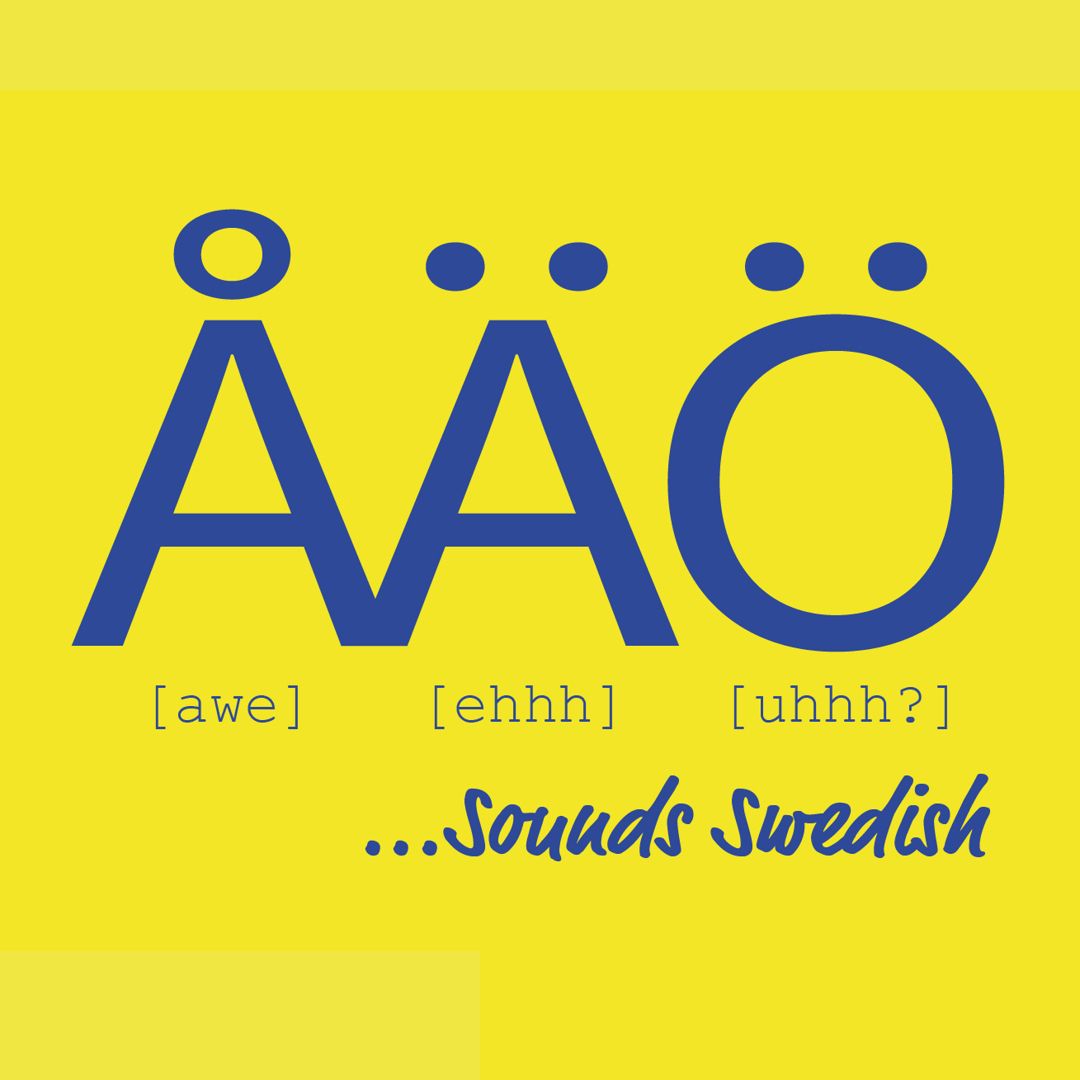 åäö sounds Swedish